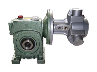 XM3活塞式气动马达配铁壳蜗轮蜗杆减速机-WPS型